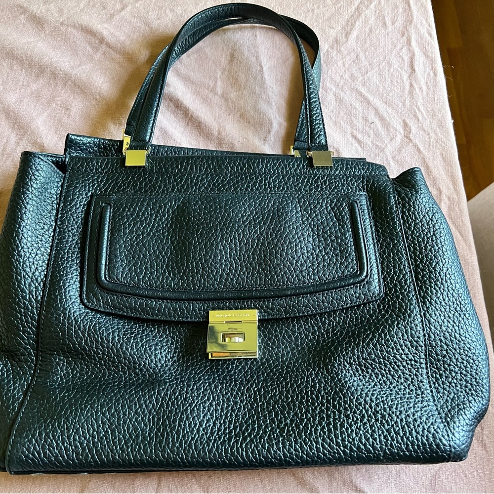 Kate Spade black leather tote